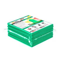 Мешки для мусора 160 л, зеленые, в пачке 10 шт., ПВД, 40 мкм, 900х1100 мм, i-Bag в Бишкеке