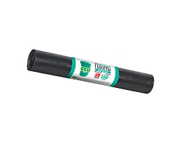 Мешки для мусора 160 л, черные, в рулоне 10 шт., ПВД, 25 мкм, 1100х800 мм, GRIFON, 101-031 в Бишкеке