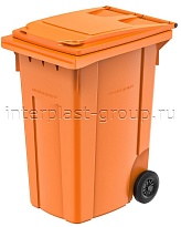 Мусорный контейнер 360 л оранжевый 360 оранжевый в Бишкеке