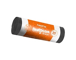 Мешки для мусора 20 л, черные, в рулоне 25 шт., ПНД, 6 мкм, 420х450 мм, SIBIRSKAYA, 101-001 S в Бишкеке