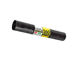Мешки для мусора 160 л, черные, в рулоне 25 шт., ПВД, 40 мкм, 1100х800 мм, GRIFON, 101-030 в Бишкеке