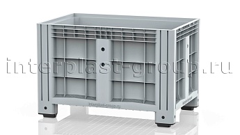Контейнер iBox сплошной на ножках серый в Бишкеке